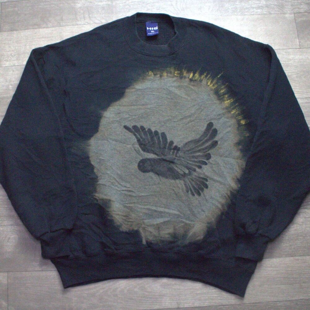 Vintage 90s Dove Spiritual Art Crewneck Sweatshirt XL Made in USA
